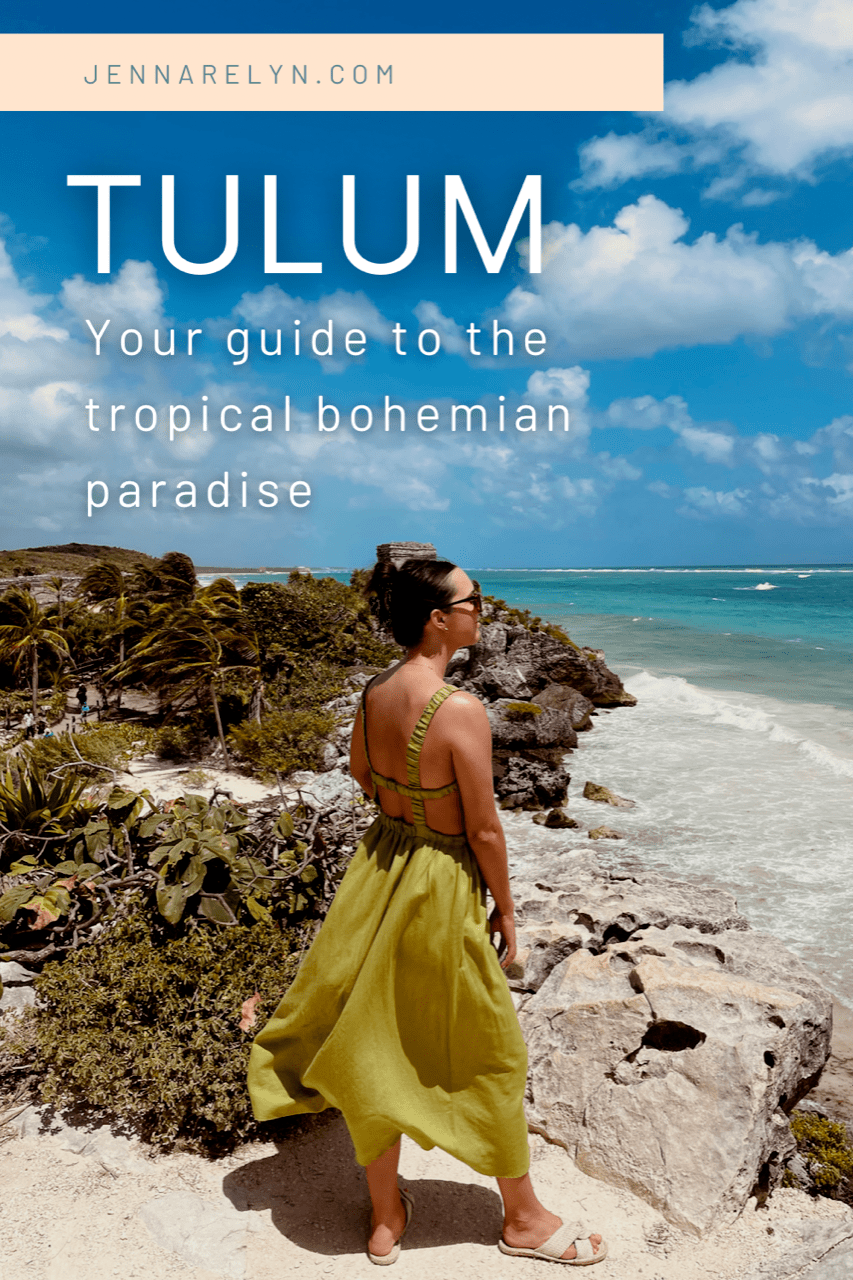 Guide to Tulum ruins, petal and pup dress